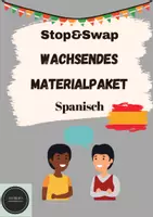 Vorschau - Aufgabenkarten - wachsendes Materialpaket Stop&Swap-Karten Spanisch - Deckblatt
