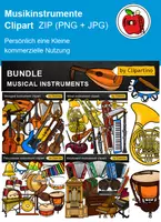Vorschau - Poster - Musikinstrumente Clipart Grafiken - Deckblatt
