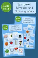 Vorschau - Spiele - Materialpaket: Silvester / Neujahr (Sparpaket) - Deckblatt