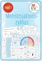 Vorschau - Arbeitsblätter - Menstruationszyklus – 8x Aktivitäten und Spiele - Deckblatt