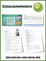 Vorschau - Arbeitsblätter - Der Sozialdarwinismus (Materialpaket) - Deckblatt
