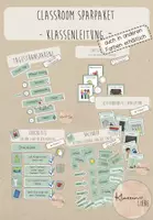 Vorschau - Stationenlernen - Klassenleitung Sparpaket: Classroom (in mint) - Deckblatt