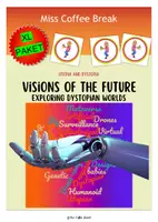 Vorschau - Arbeitsblätter - VISIONS OF THE FUTURE: EXPLORING DYSTOPIAN WORLDS / UTOPIA & DYSTOPIA (XL Materialpaket) - Deckblatt