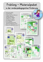 Vorschau - Unterrichtsreihen - wachsendes Materialpaket - Frühling - Vorschule, 1. Klasse, sonderpädagogische Förderung - Deckblatt