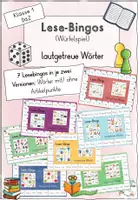 Vorschau - Spiele - Lese-Bingos (lautgetreue Wörter) - Deckblatt