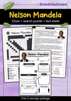 Vorschau - Arbeitsblätter - Nelson Mandela - economy package - Material package (English) - Deckblatt