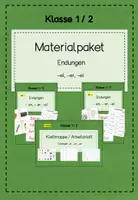 Vorschau - Arbeitsblätter - Materialpaket Endungen -er, -el und -en - Deckblatt