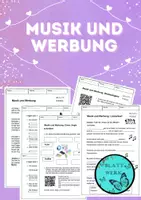 Vorschau - Arbeitsblätter - Unterrichtseinheit Musik und Werbung - Deckblatt