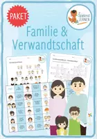 Vorschau - Arbeitsblätter - Familie & Verwandtschaft - 3x Spiele und Arbeitsblätter - Deckblatt