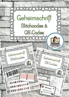 Vorschau - Stundenentwürfe - Materialpaket - Geheimschrift (Strichcodes & QR-Codes) - Deckblatt