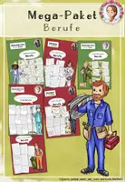 Vorschau - Spiele - Berufe Mega-Paket Grundschule | Sachunterricht Klasse 2-4 - Deckblatt