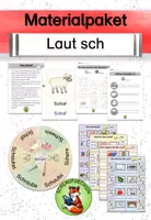 Vorschau - Arbeitsblätter - Materialpaket Buchstabeneinführung Laut sch - Deckblatt