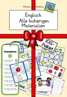 Vorschau - Mal- und Bastelvorlagen - Gesamtpaket Englisch XXL - Deckblatt