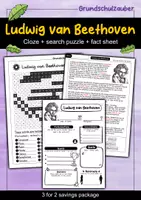 Vorschau - Arbeitsblätter - Ludwig van Beethoven - 3 for 2 economy package - Material package (English) - Deckblatt