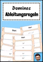 Vorschau - Spiele - Dominos zu den Ableitungsregeln - Deckblatt