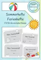Vorschau - Arbeitsblätter - Materialpaket Wiederholungshefte/Ferienhefte Klasse 1-4 - Deckblatt
