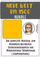 Vorschau - Stundenentwürfe - BUNDLE Minireihe "Die Welt um 1500" - Deckblatt