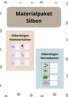 Vorschau - Stationenlernen - Materialpaket Silben - Deckblatt