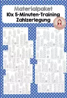 Vorschau - Arbeitsblätter - MATERIALPAKET: 5-Minuten-Training Zahlzerlegung - Deckblatt
