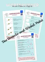 Vorschau - Merkblätter - Wortspeicher-Bundle: Winkelarten, Winkelpaare, Dreieckstypen - Deckblatt