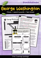 Vorschau - Arbeitsblätter - George Washington - 3 for 2 economy package - Material package (English) - Deckblatt