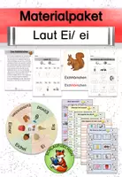 Vorschau - Spiele - Materialpaket Buchstabeneinführung Ei/ ei - Deckblatt