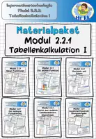 Vorschau - Stundenentwürfe - Materialpaket Modul 2.2.1 Tabellenkalkulation I Informationstechnologie Lehrplan Plus - Deckblatt