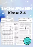 Vorschau - Arbeitsblätter - Sachaufgaben, Textaufgaben Mathematik Klasse 2-4 - Deckblatt
