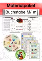 Vorschau - Spiele - Materialpaket Buchstabeneinführung M/m - Deckblatt