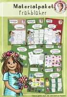 Vorschau - Arbeitsblätter - Material-Paket zu den Frühblühern / Frühblüher (1.-2. Klasse) - Deckblatt