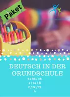 Vorschau - Arbeitsblätter - Materialpaket s ss ß k kk ck z zz zt h mit Lösung - Deckblatt