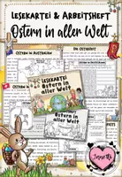 Vorschau - Arbeitsblätter - Ostern in aller Welt | Bundle: Lesekartei & Arbeitsheft - Deckblatt
