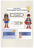 Vorschau - Arbeitsblätter - Materialpaket: Kernaufgaben-Übungshefte Multiplikation - Deckblatt