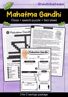 Vorschau - Spiele - Mahatma Gandhi - 3 for 2 economy package - Material package (English) - Deckblatt