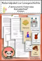 Vorschau - Arbeitsblätter - Materialpaket "Das Ramadanfest" (Zuckerfest) Lesetext zur Förderung der Lesekompetenz Klasse 4 - Deckblatt