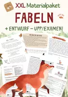 Vorschau - Stundenentwürfe - XXL Unterrichtsreihe - FABELN 🦊 + EXAMENSENTWURF - Deckblatt