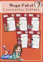 Vorschau - Arbeitsblätter - Lernwörter-Diktate Paket | Deutsch Klasse 2-3 - Deckblatt