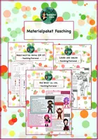 Vorschau - Arbeitsblätter - wachsendes Materialpaket Fasching, Karneval, Fastnacht - Deckblatt