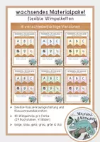 Vorschau - Mal- und Bastelvorlagen - Materialpaket - flexible Wimpelketten - Deckblatt