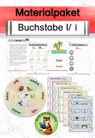 Vorschau - Arbeitsblätter - Materialpaket Buchstabeneinführung I/ i - Deckblatt