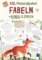 Vorschau - Unterrichtsreihen - 📦 Materialpaket - Unterrichtsreihe + >5 FABELN 🦊 - Deckblatt