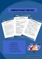 Vorschau - Arbeitsblätter - Komplettsammlung Grammatik SEK - Deckblatt