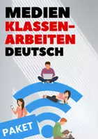 Vorschau - Arbeitsblätter - Klassenarbeiten (+ EWH) Sachtextanalyse Medien | Paket XXL - Deckblatt