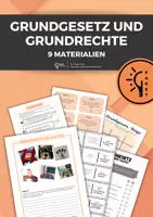Vorschau - Unterrichtsreihen - Sparpaket: Grundgesetz und Grundrechte (9 Materialien inkl. Einführung, Spiele, Diskussionsgrundlage) #demokratiestärken - Deckblatt