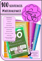 Vorschau - Arbeitsblätter - 100 sentences: Materialpaket - Deckblatt