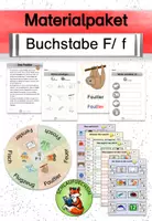 Vorschau - Spiele - Materialpaket Buchstabeneinführung F/ f - Deckblatt