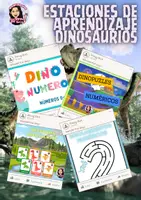 Vista previa - Unidades / Secuencias / Situaciones de Aprendizaje - ESTACIONES DE APRENDIZAJE DINOSAURIOS - Portada