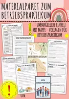 Vorschau - Stundenentwürfe - Materialpaket: Praktikum / Betriebspraktikum (Klasse 8 / 9 / 10) - Deckblatt
