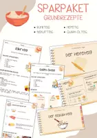 Vorschau - Arbeitsblätter - Sparpaket Grundrezepte Teige - 8. Klasse - Basics - Deckblatt