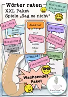 Vorschau - Spiele - XXL wachsendes Paket "Sag es nicht" Spiel: Wörter erklären und raten - Deckblatt